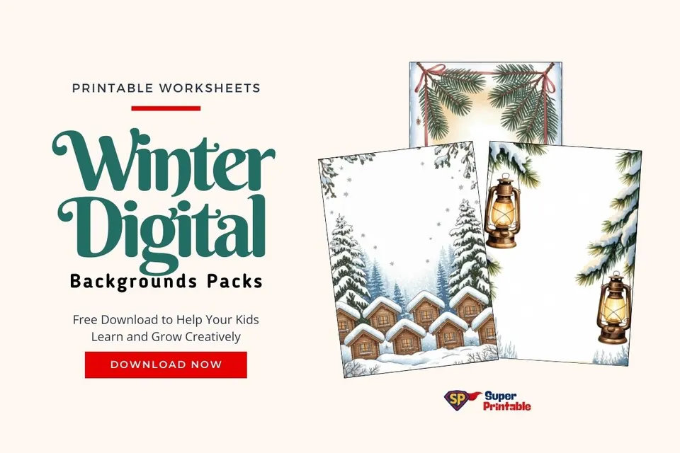 20+ Winter Digital Backgrounds Packs