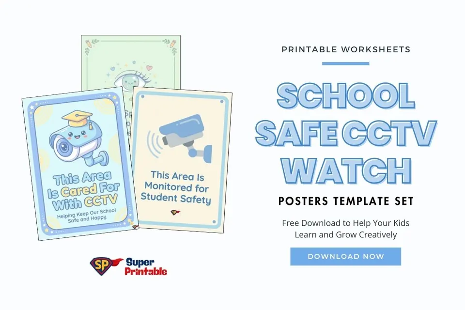 School Safe CCTV Watch Posters Feature Image