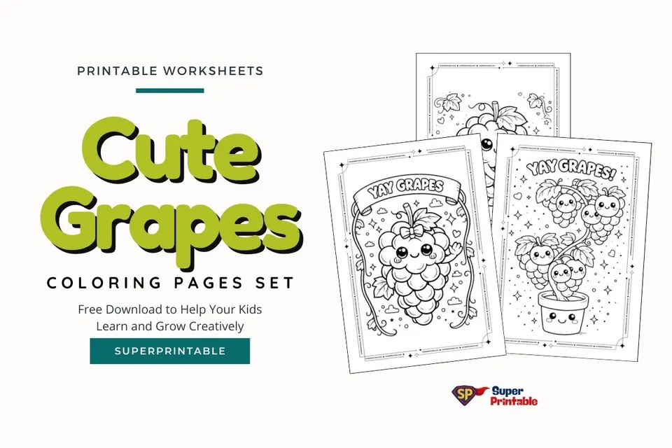 12+ Cute Grapes Coloring Pages