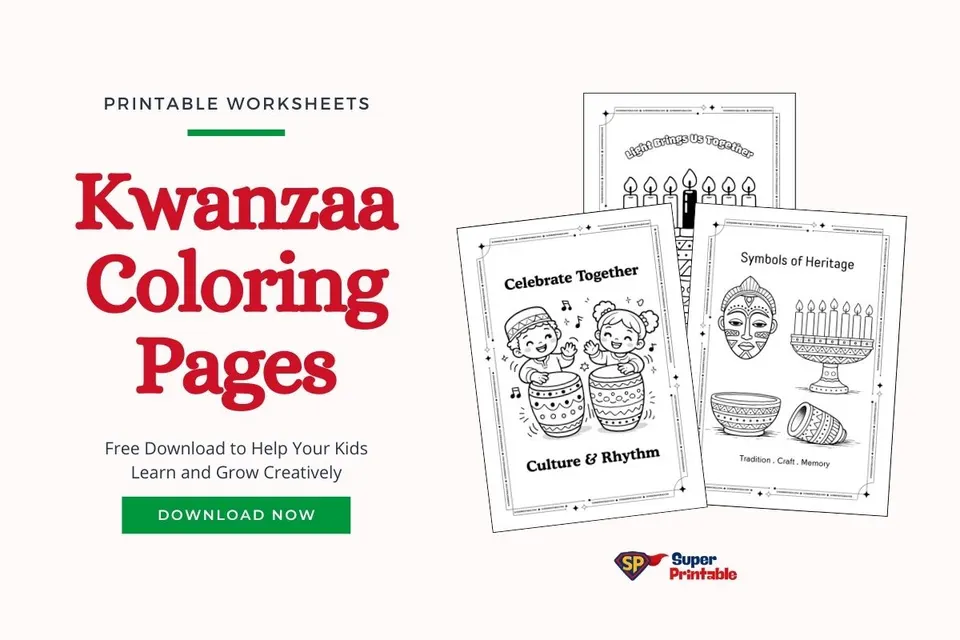 12+ Kwanzaa Coloring Pages Feature Image