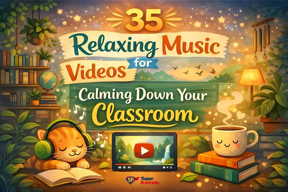 35 Relaxing Music Videos for Calming Down Your Classroom Feature Image