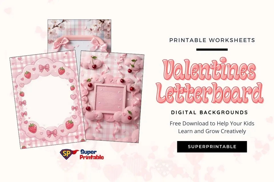 12+ Valentines Letterboard Digital Backgrounds Feature Image