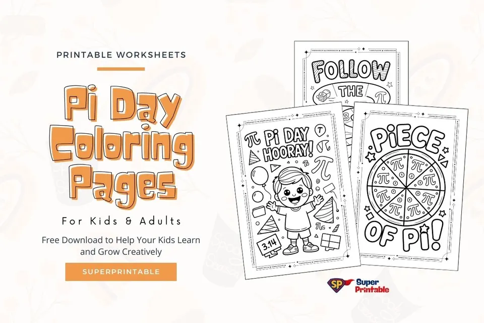 15+ Pi Day Coloring Pages Feature Image