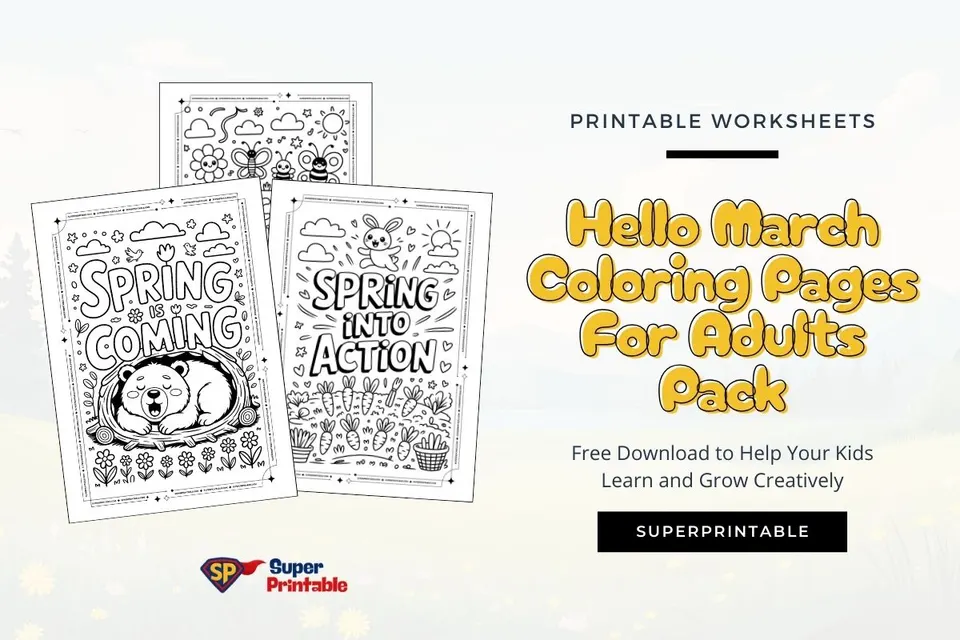 20+ Hello March Coloring Pages For Adults Feature Image