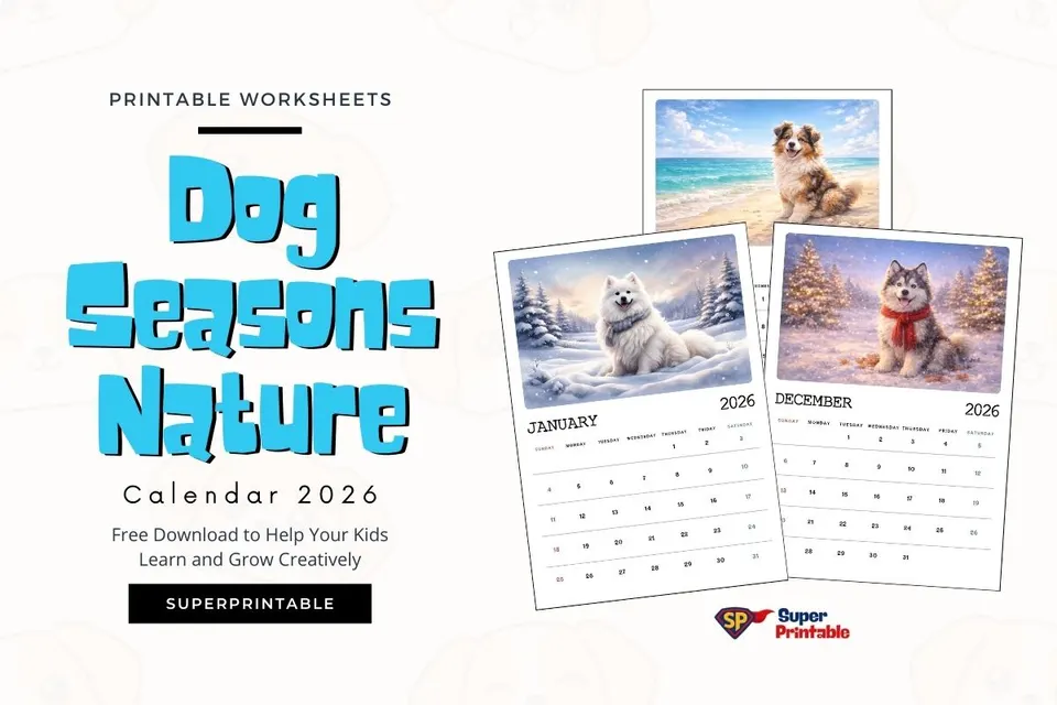 Dog Seasons Nature Calendar 2026 Feature Image