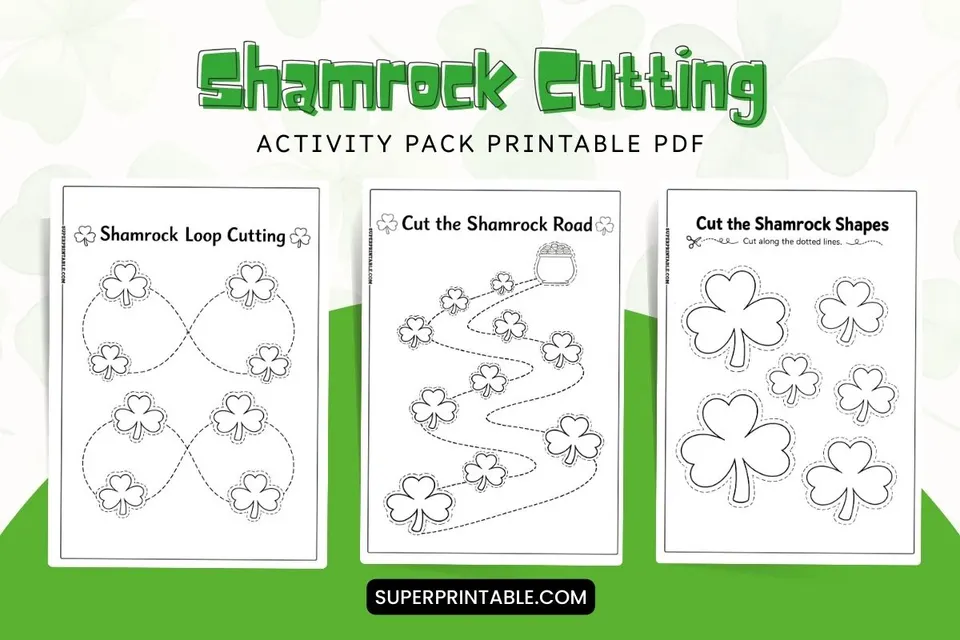 10+ Shamrock Cutting Activity Pack Feature Image