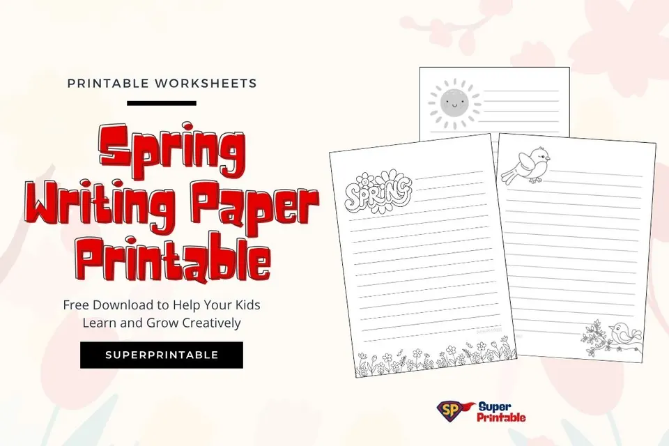 10+ Spring Writing Paper Printable Feature Image