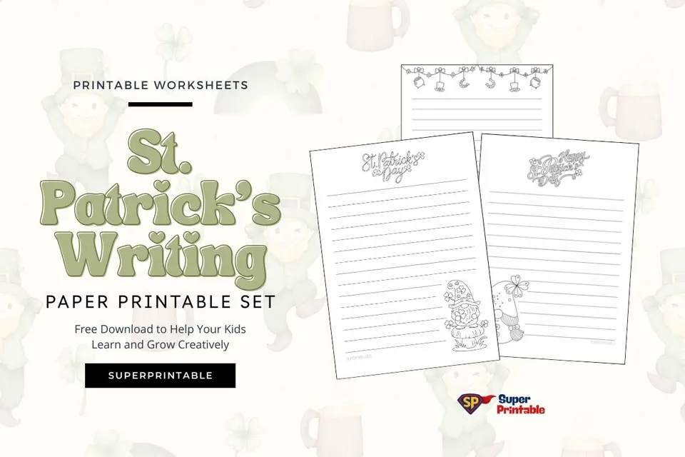 10+ St. Patrick's Writing Paper Printable Feature Image