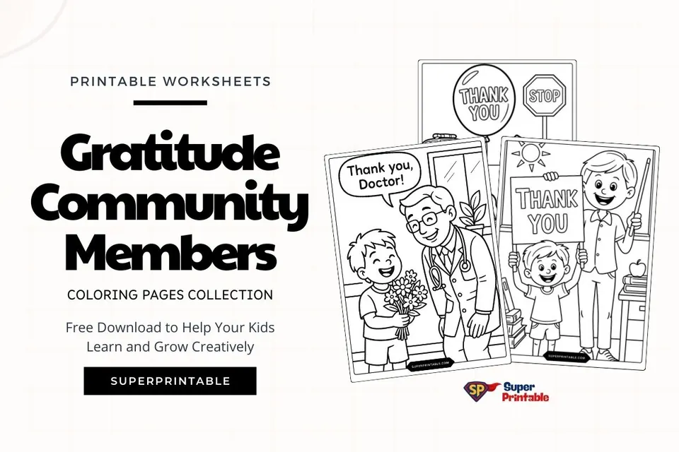 12+ Gratitude Community Members Coloring Pages Feature Image