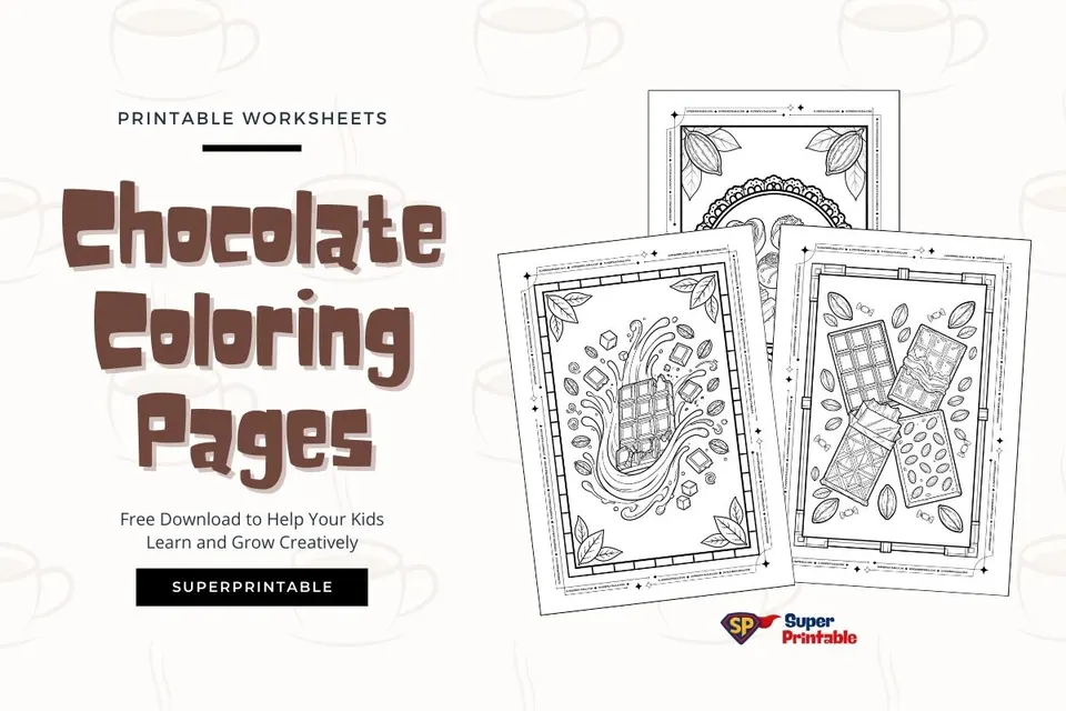 Chocolate Coloring Pages Feature Image