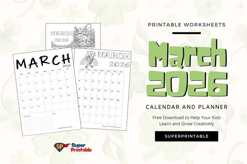 March 2026 Calendar and Planner Feature Image
