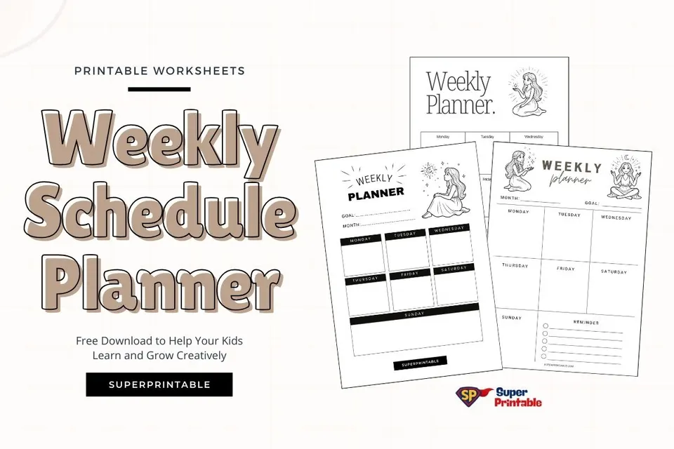 Weekly Schedule Planner Template Feature Image