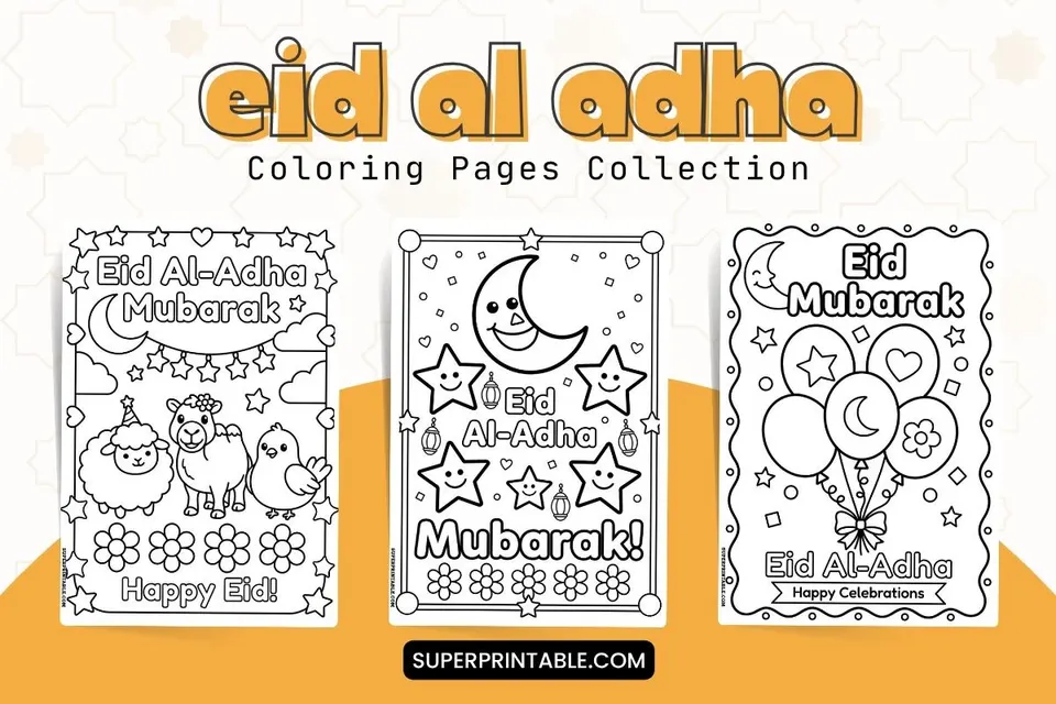 12+ Eid Al Adha Coloring Pages Feature Image
