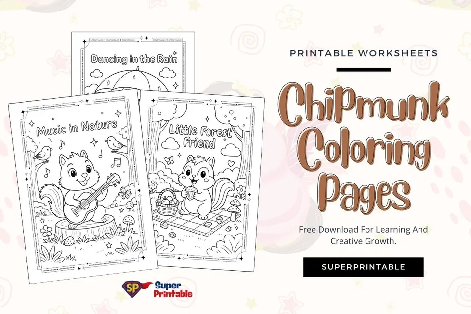 15+ Chipmunk Coloring Pages