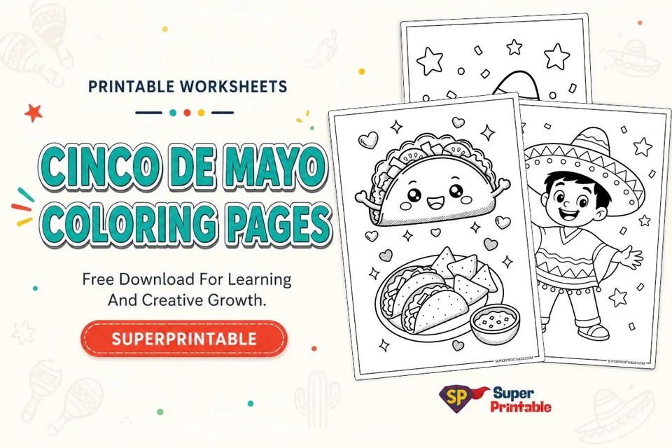 15+ Cinco De Mayo Coloring Pages Feature Image