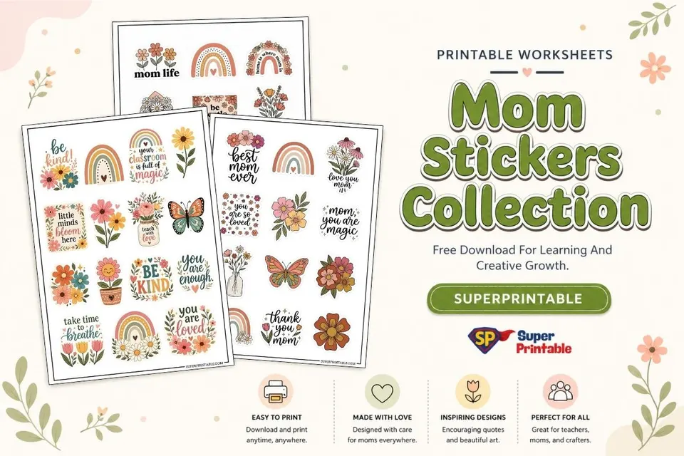 70+ Mom Stickers Collection Feature Image