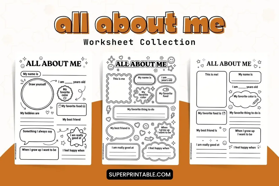 All About Me Worksheet Feature Image