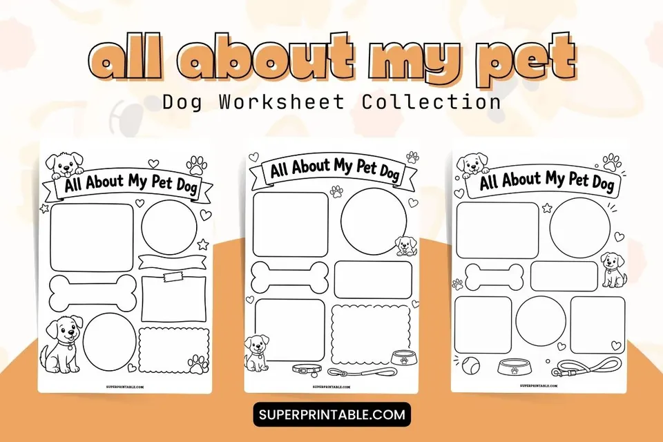 All About My Pet Dog Worksheet Feature Image