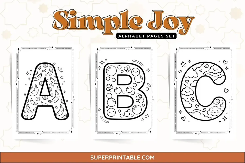 Simple Joy Alphabet Pages Feature Image