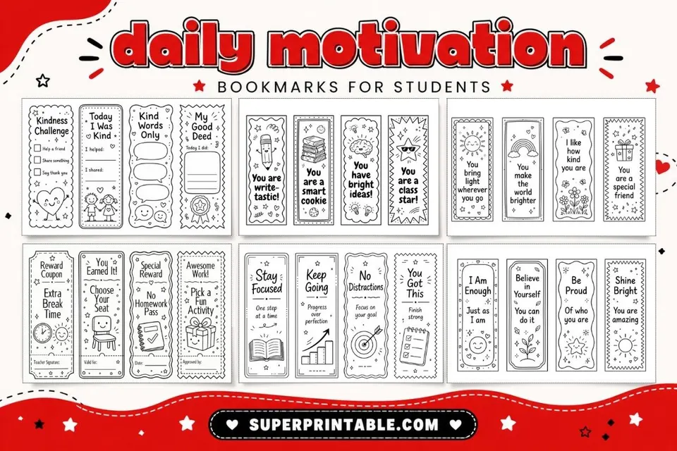 25+ Daily Motivation Bookmarks for Students Feature Image