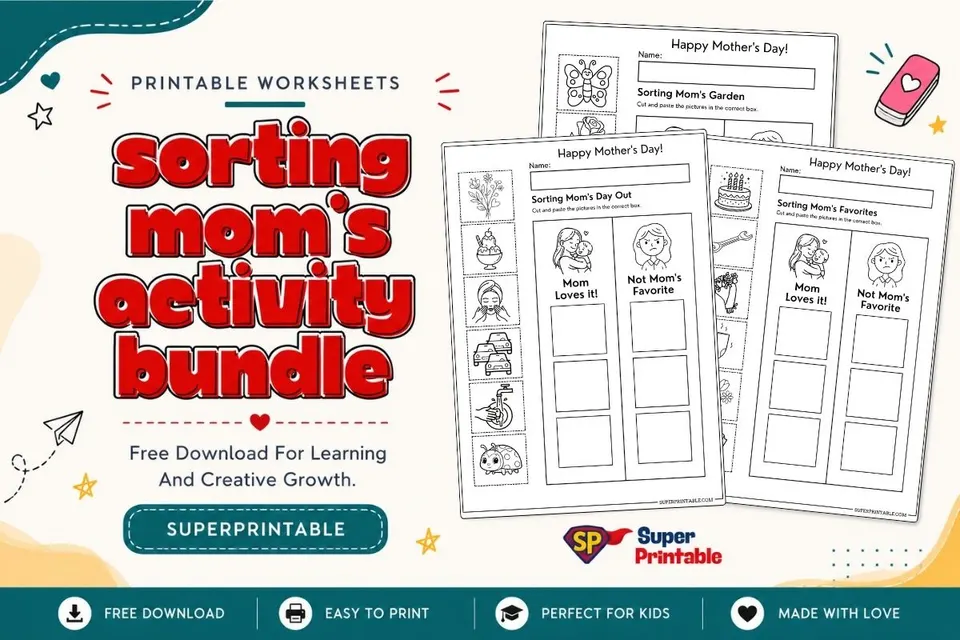 Sorting Mom's Activity Bundle Feature Image