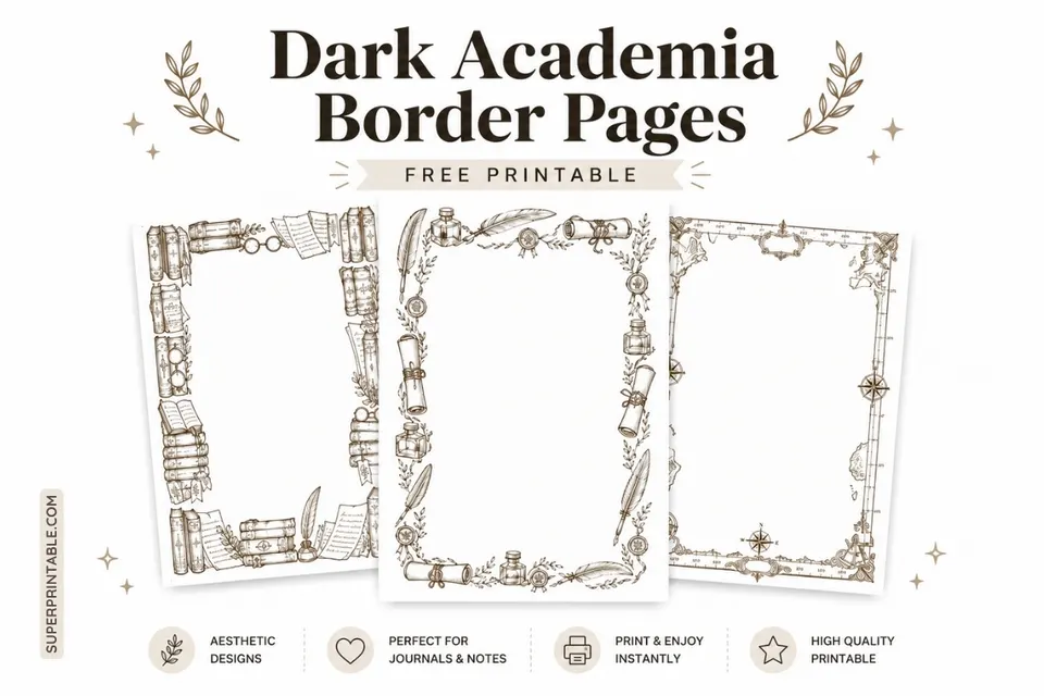 12+ Dark Academia Border Pages Feature Image