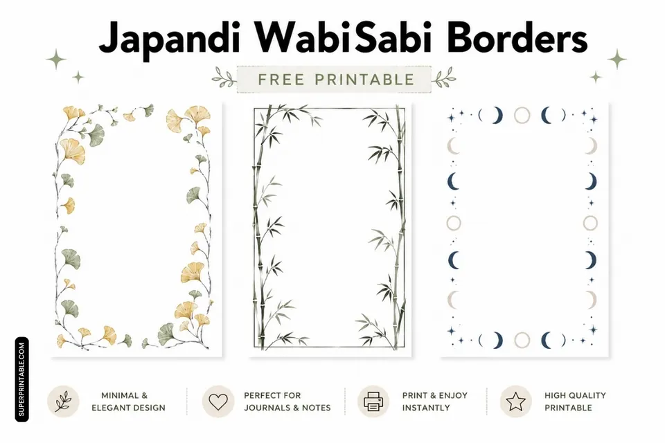 12+ Japandi WabiSabi Borders