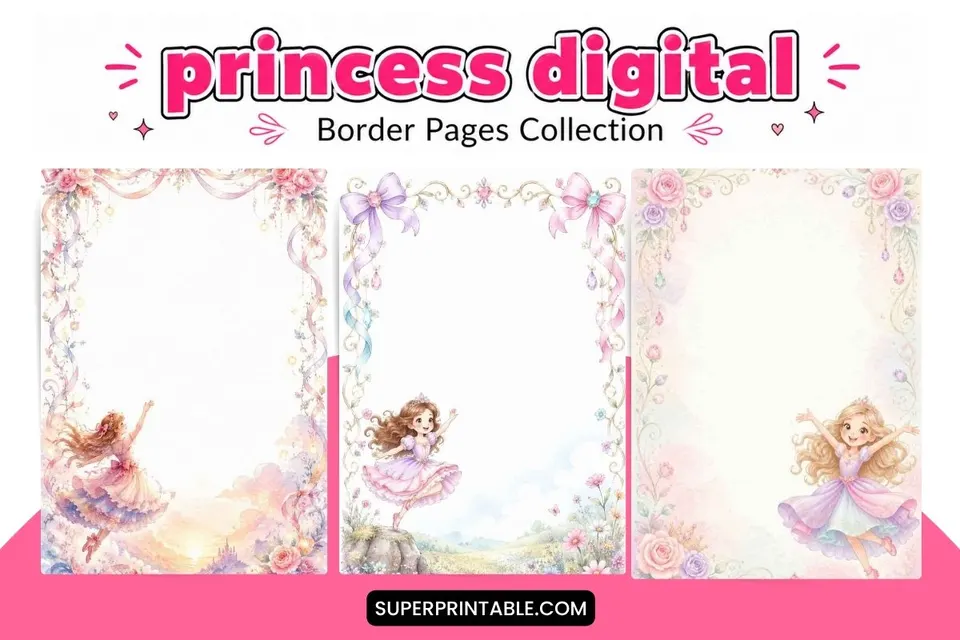 18+ Princess Digital Border Pages Feature Image