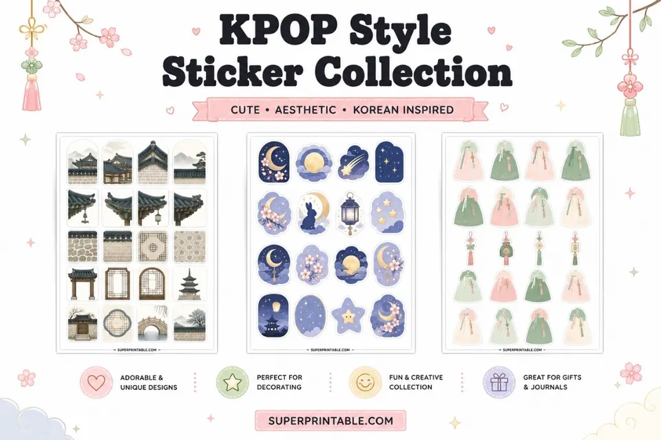 20 KPOP Style Sticker Collection Feature Image