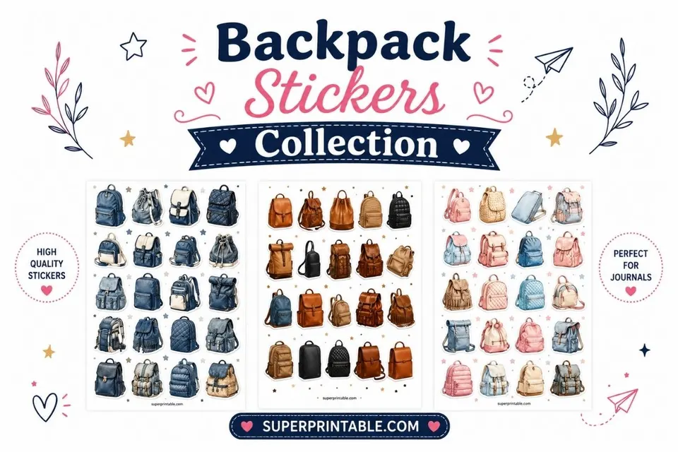 10+ Backpack Stickers Collection Feature Image
