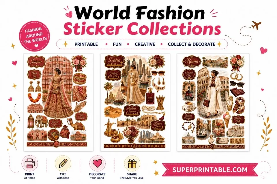 1100+ World Fashion Sticker Collections Feature Image