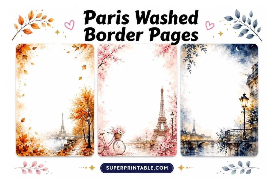 12+ Paris Washed Border Pages Feature Image