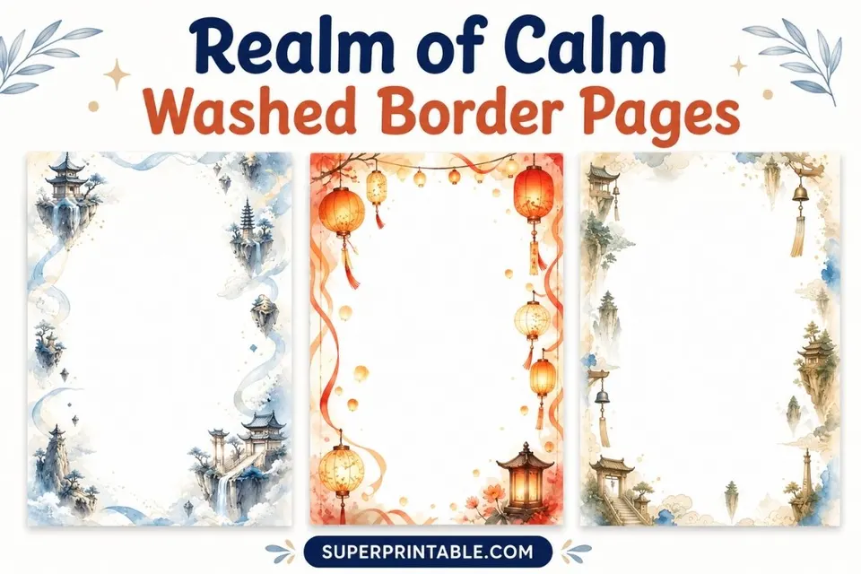 12+ Realm of Calm Washed Border Pages Feature Image