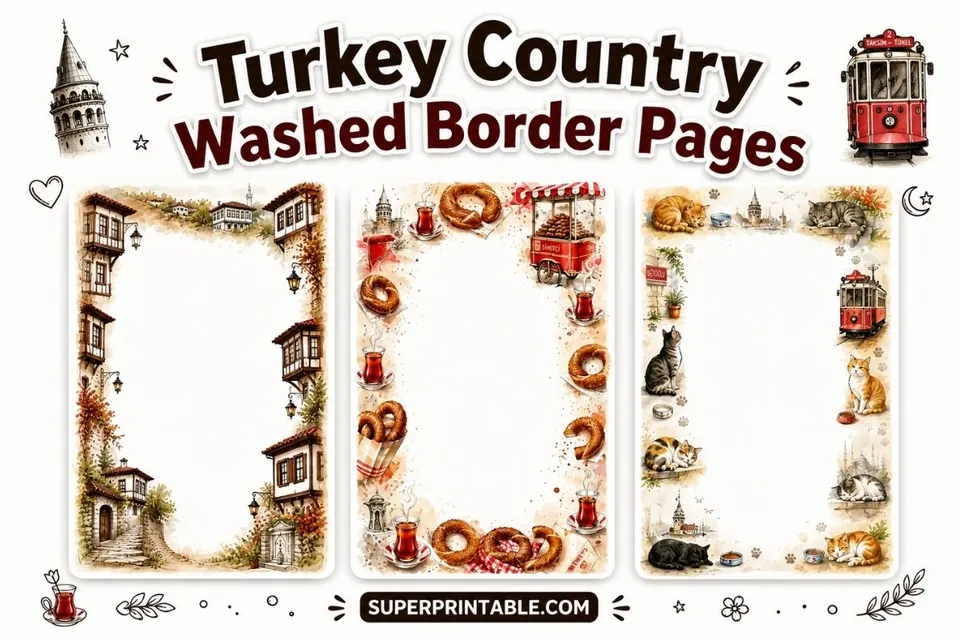 12+ Turkey Country Washed Border Pages Feature Image