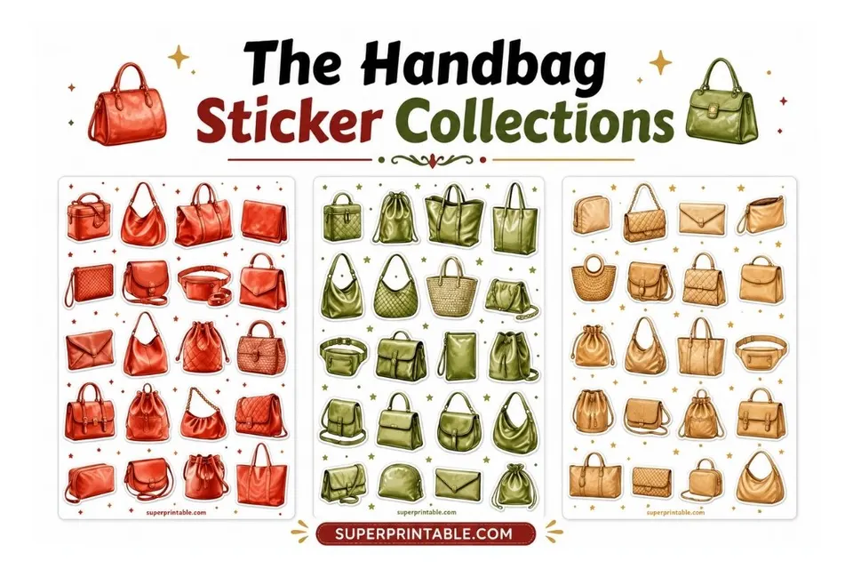 15+ The Handbag Sticker Collections Feature Image