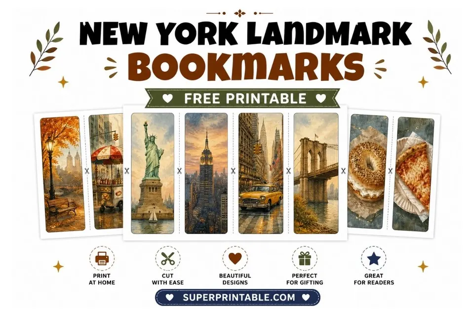 16 New York Landmark Bookmarks Feature Image