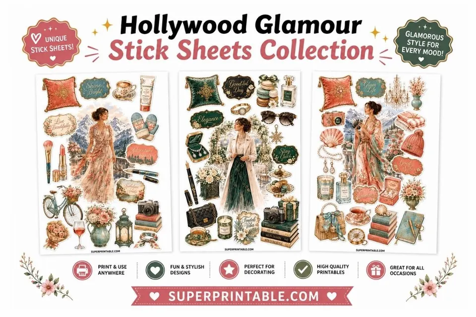 20 Hollywood Glamour Stick Sheets Collection Feature Image