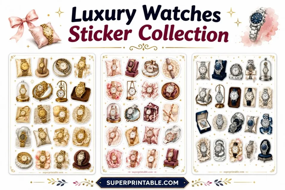 25 Free Luxury Watch Stickers