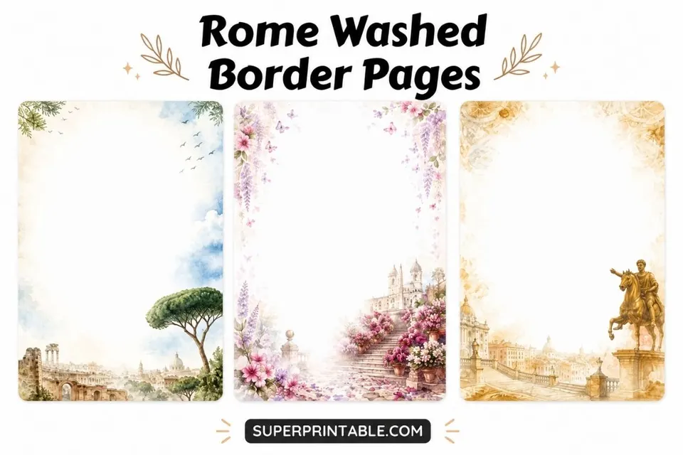 Rome Washed Border Pages Feature Image