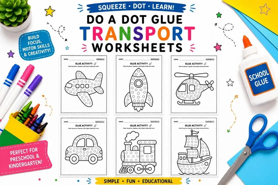 10+ Do A Dot Glue Transport Worksheets Feature Image