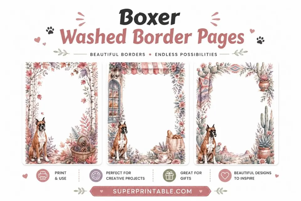12+ Boxer Washed Border Pages Feature Image