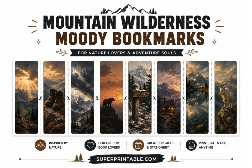 16 Mountain Wilderness Moody Bookmarks Feature Image