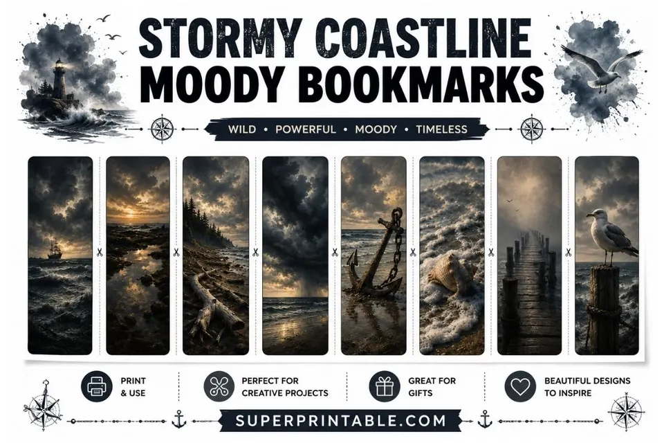 16 Stormy Coastline Moody Bookmarks Feature Image