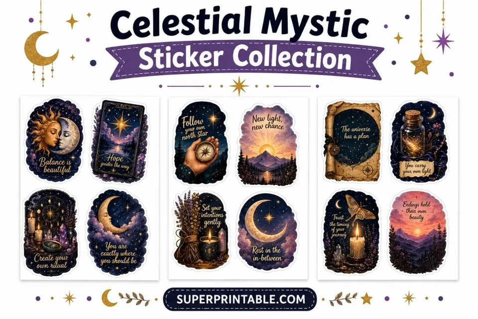 Celestial Mystic Sticker Collection Feature Image