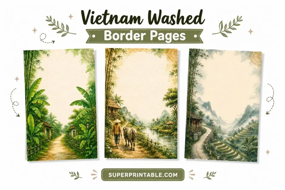 Vietnam Washed Border Pages Feature Image