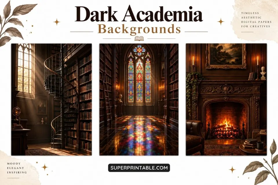 12+ Dark Academia Backgrounds Feature Image