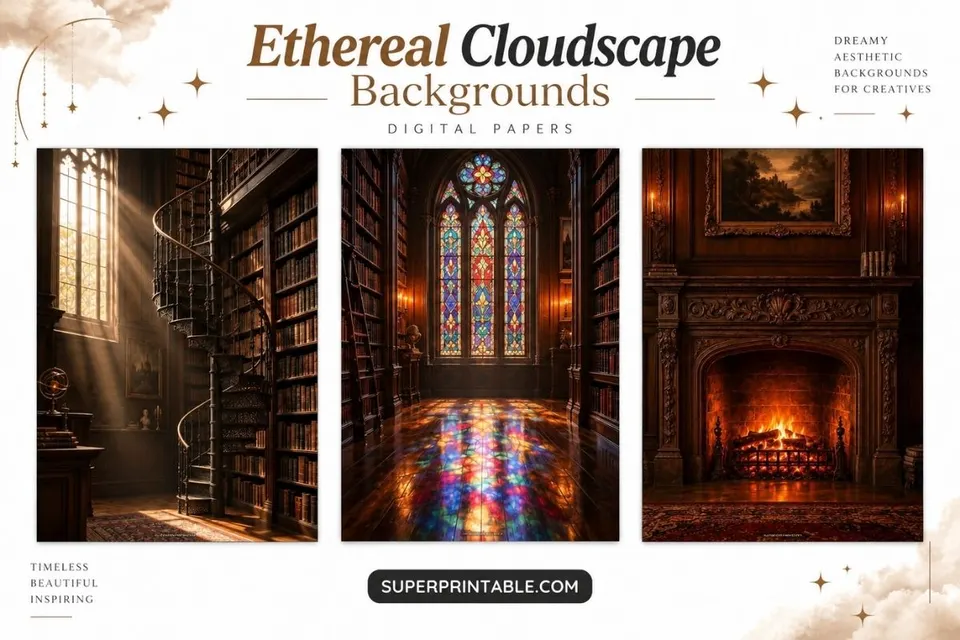 12+ Ethereal Cloudscape Backgrounds Feature Image