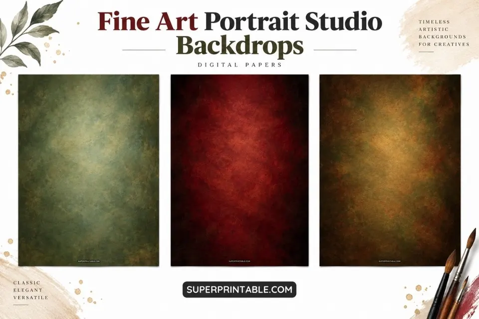 12+ Fine Art Portrait Studio Backdrops Feature Image