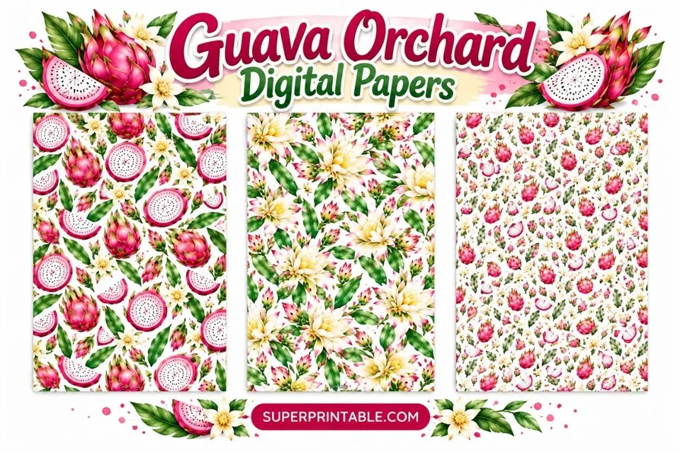 12+ Guava Orchard Digital Papers Collection