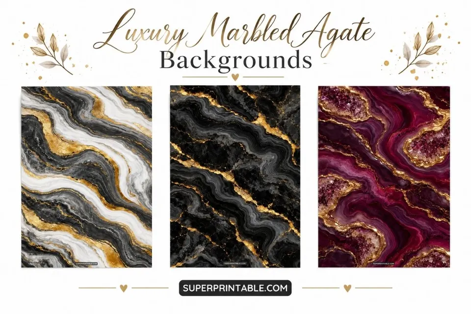 12+ Luxury Marbled Agate Backgrounds Feature Image